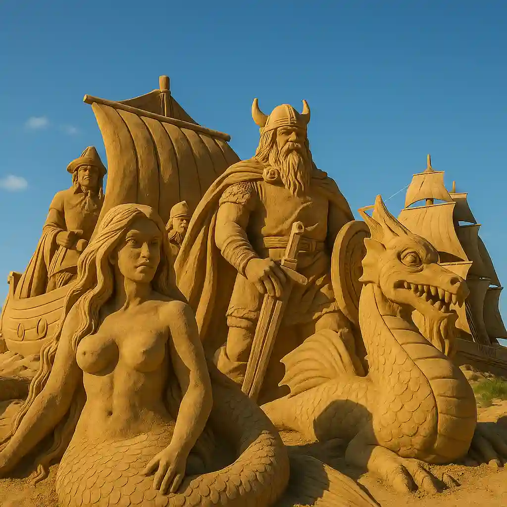 Sandskulpturen Ausstellung Ostsee 2025