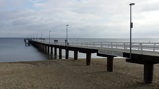Timmendorfer Strand - Promenade und Strandkörbe